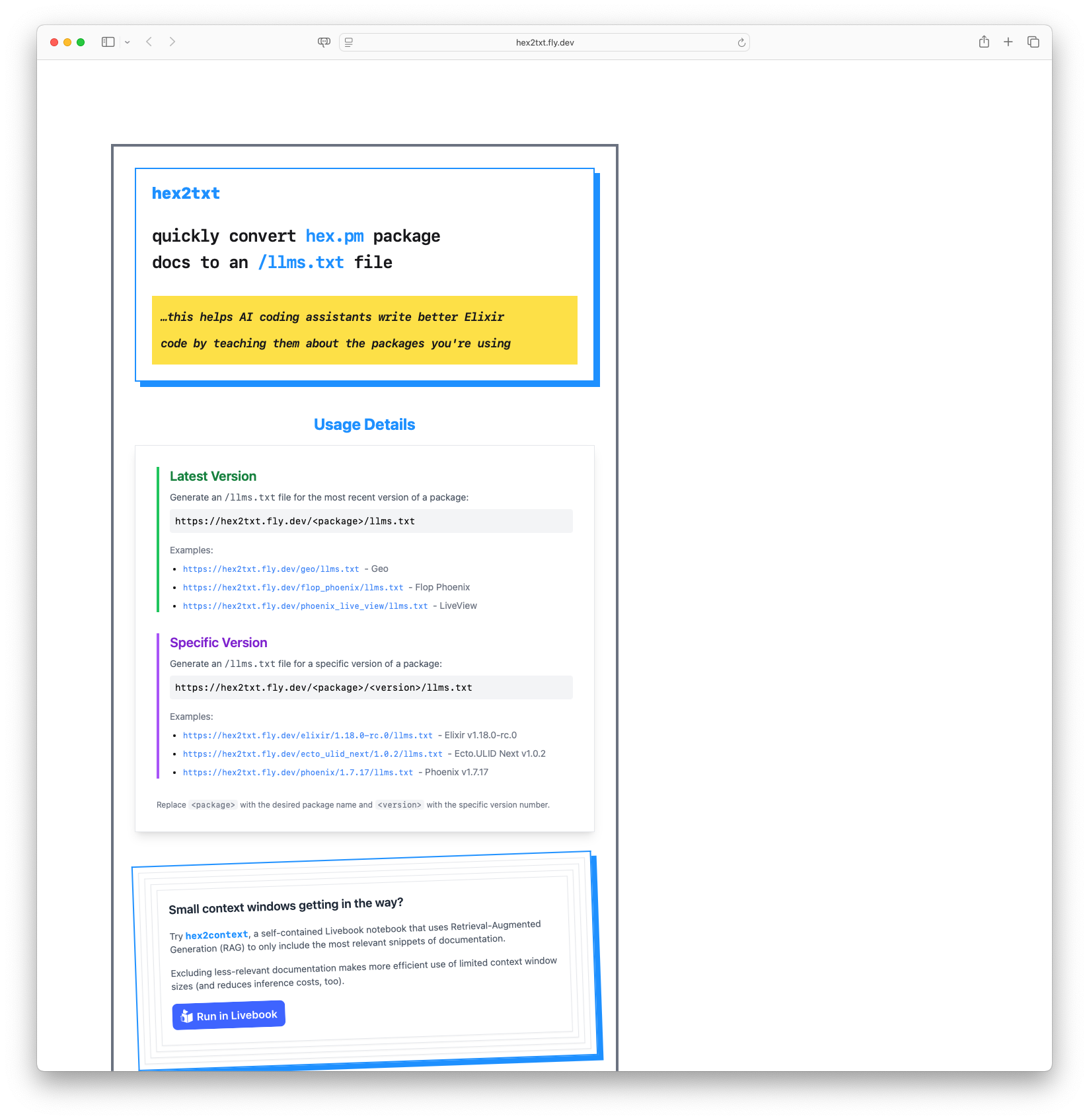 Hex2txt Documentation Tool