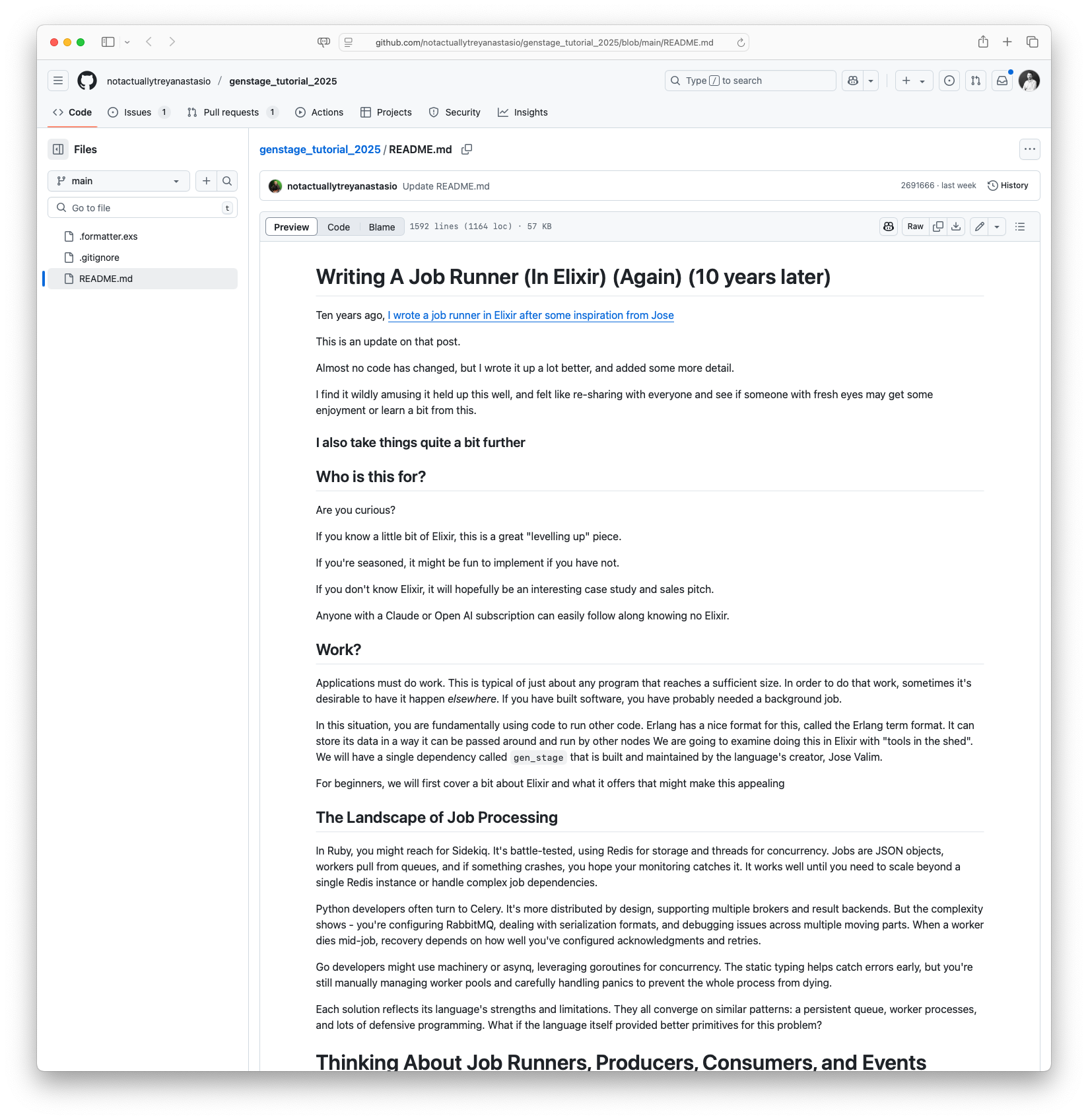 Writing A Job Runner (In Elixir) (Again) (10 years later)