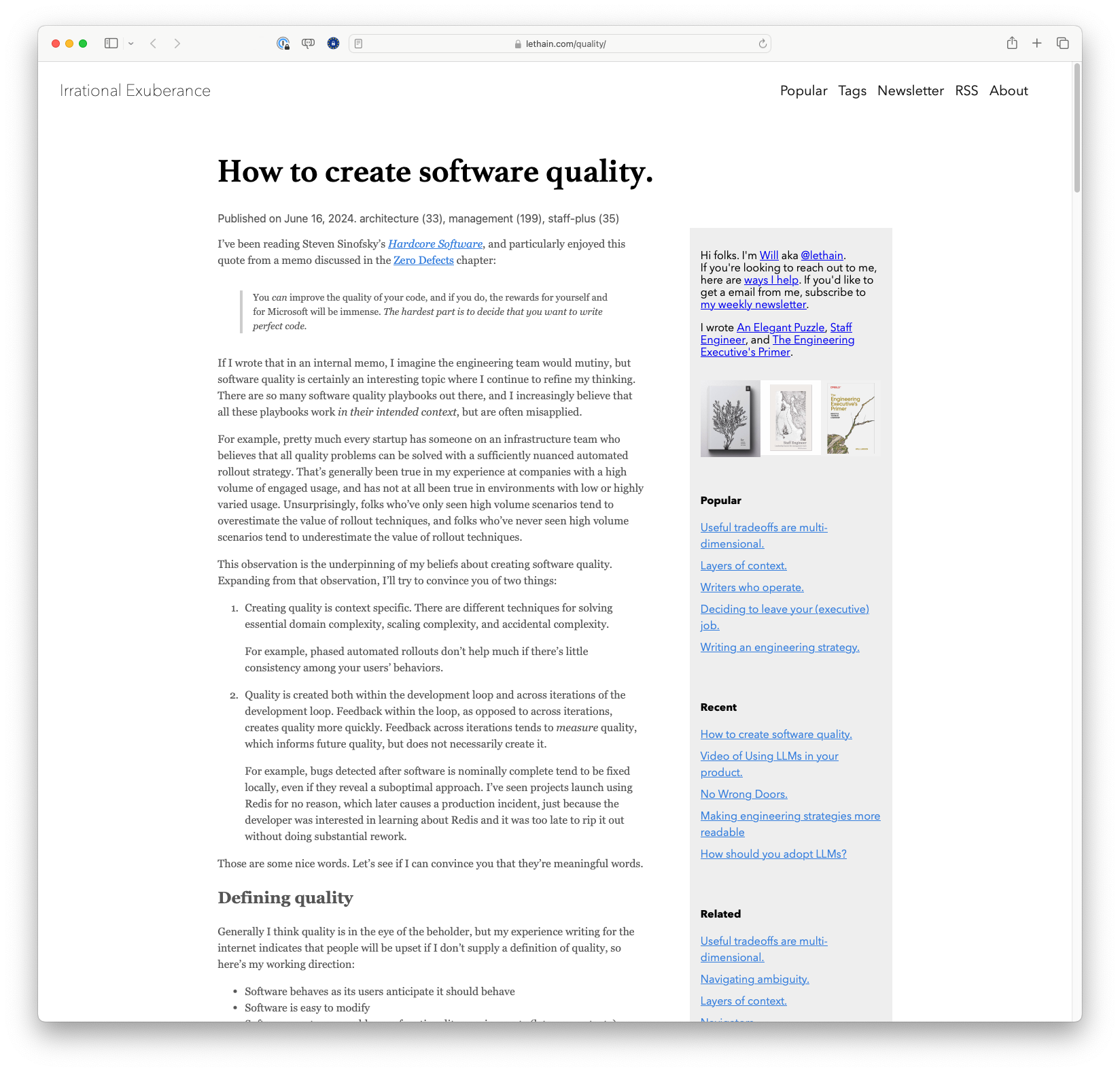 How to create software quality.