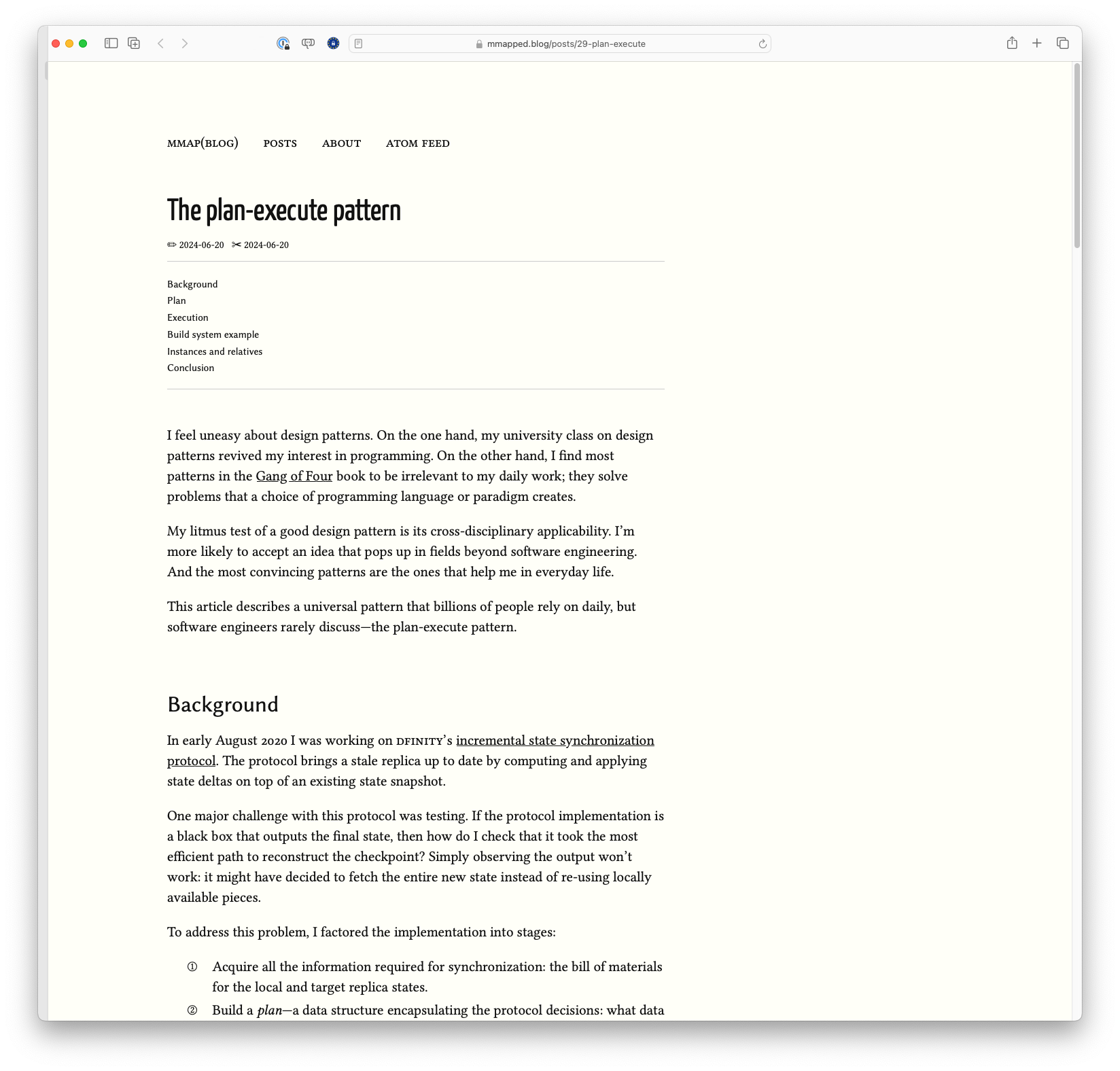 The plan-execute pattern