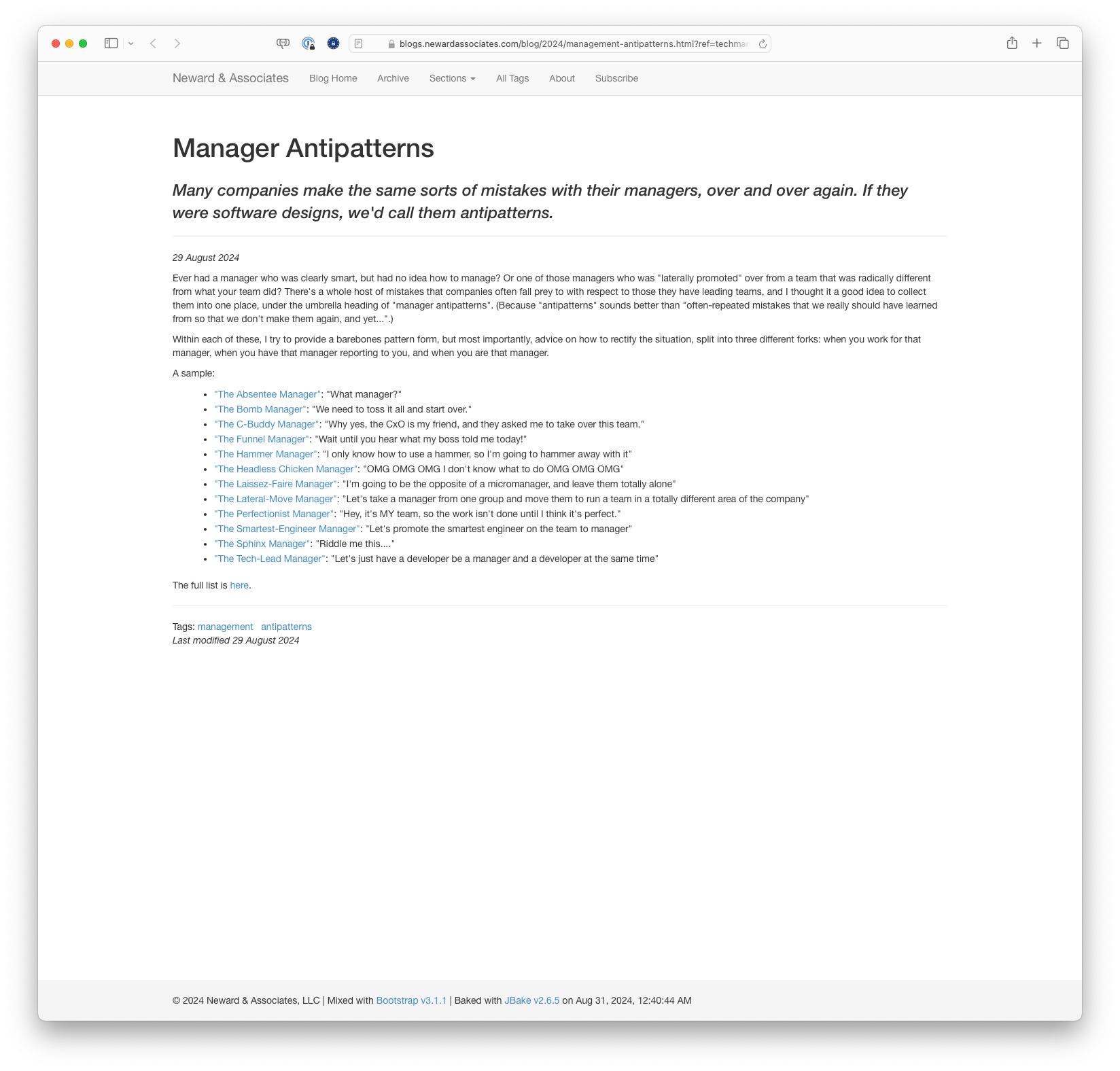 Manager Antipatterns