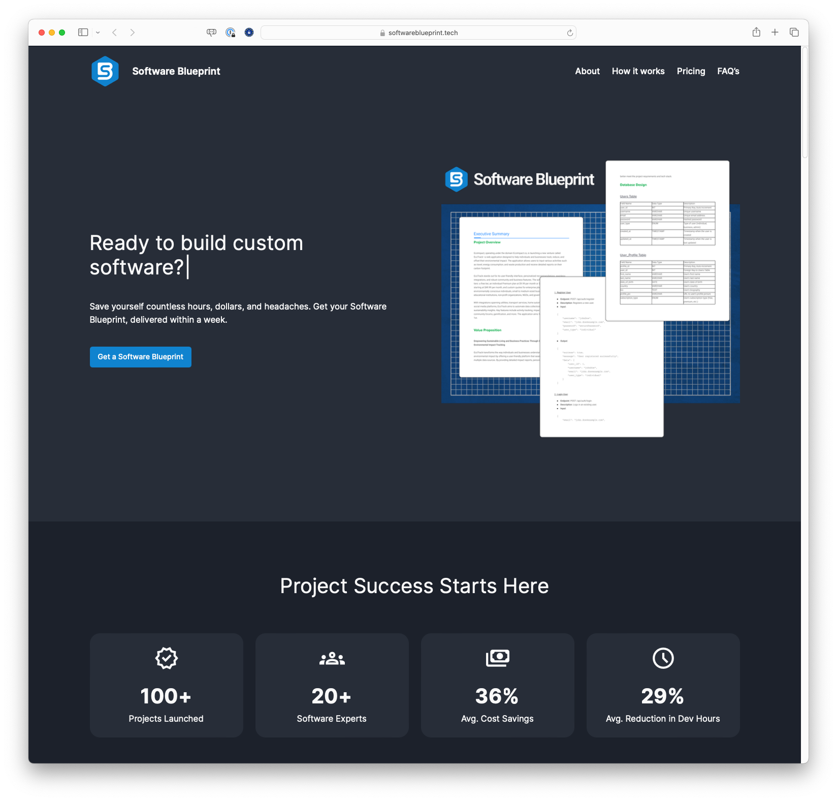 Streamline Your Software Development with Software Blueprint