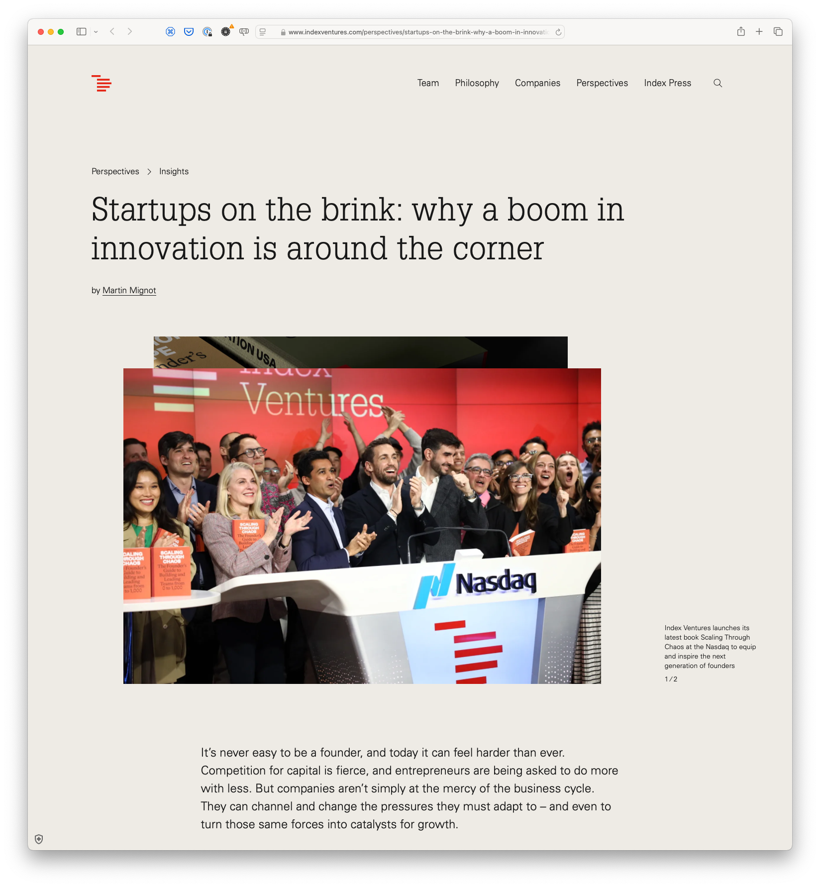 Startups on the brink: Why a boom in innovation is around the corner