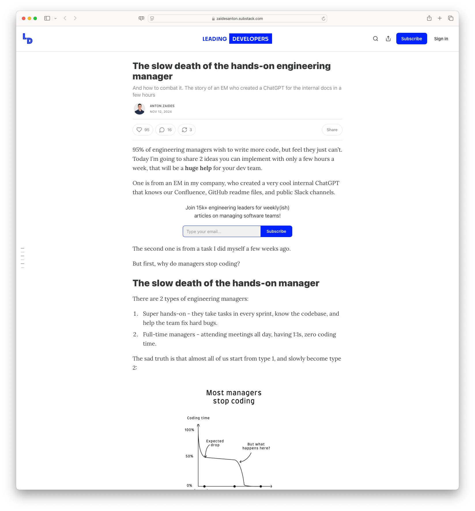 The Slow Death of the Hands-on Engineering Manager