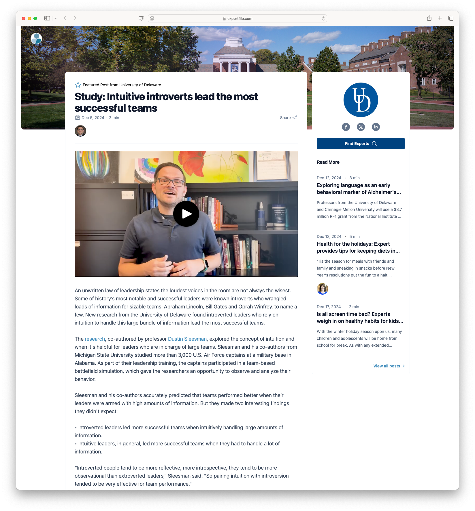 Study: Intuitive introverts lead the most successful teams