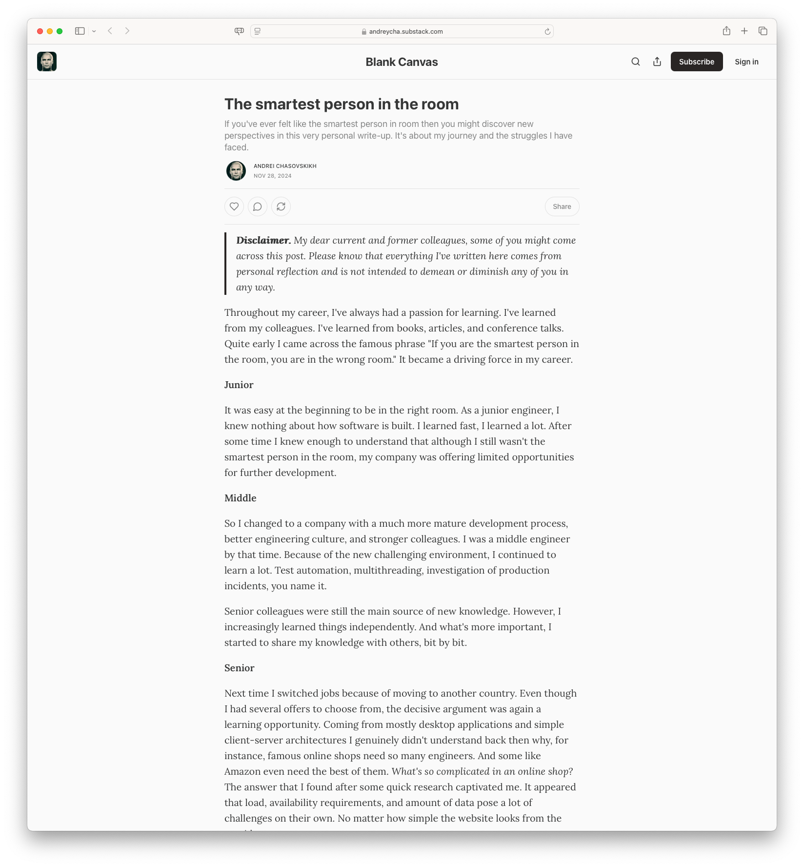 The Smartest Person in the Room