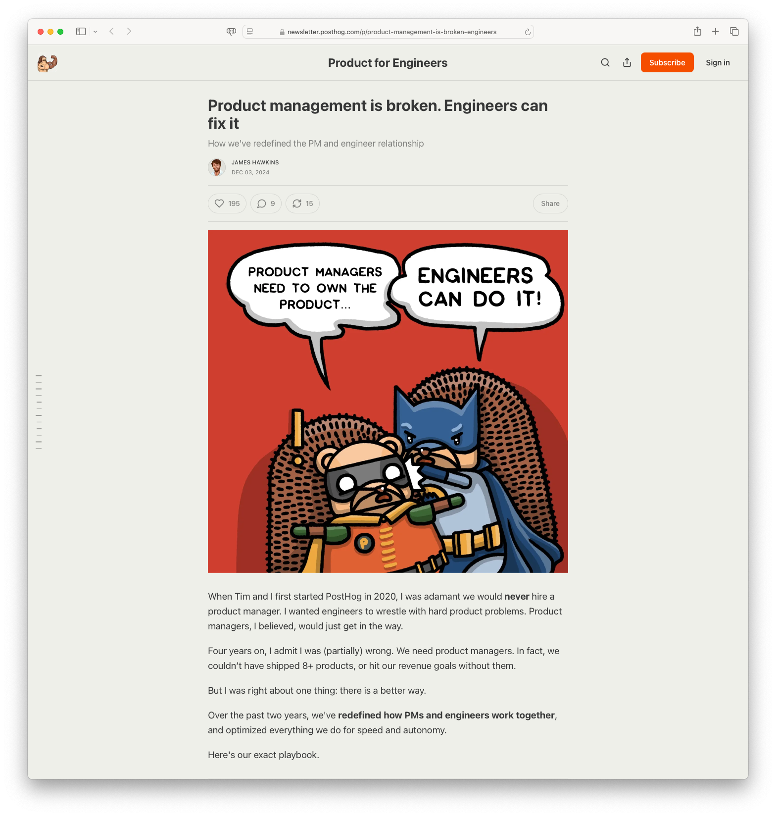 Product management is broken. Engineers can fix it