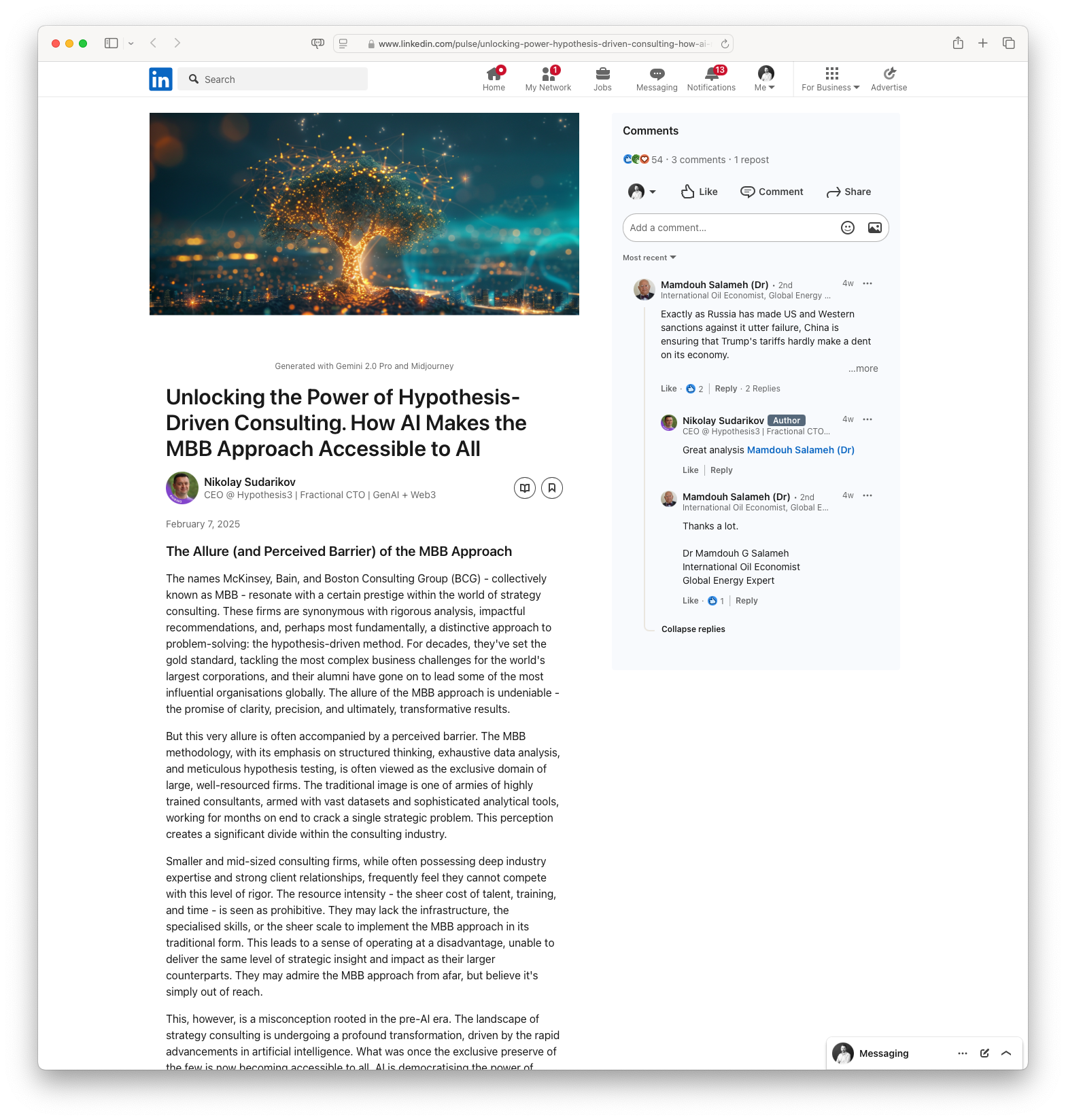 Unlocking the Power of Hypothesis-Driven Consulting: How AI Makes the MBB Approach Accessible to All