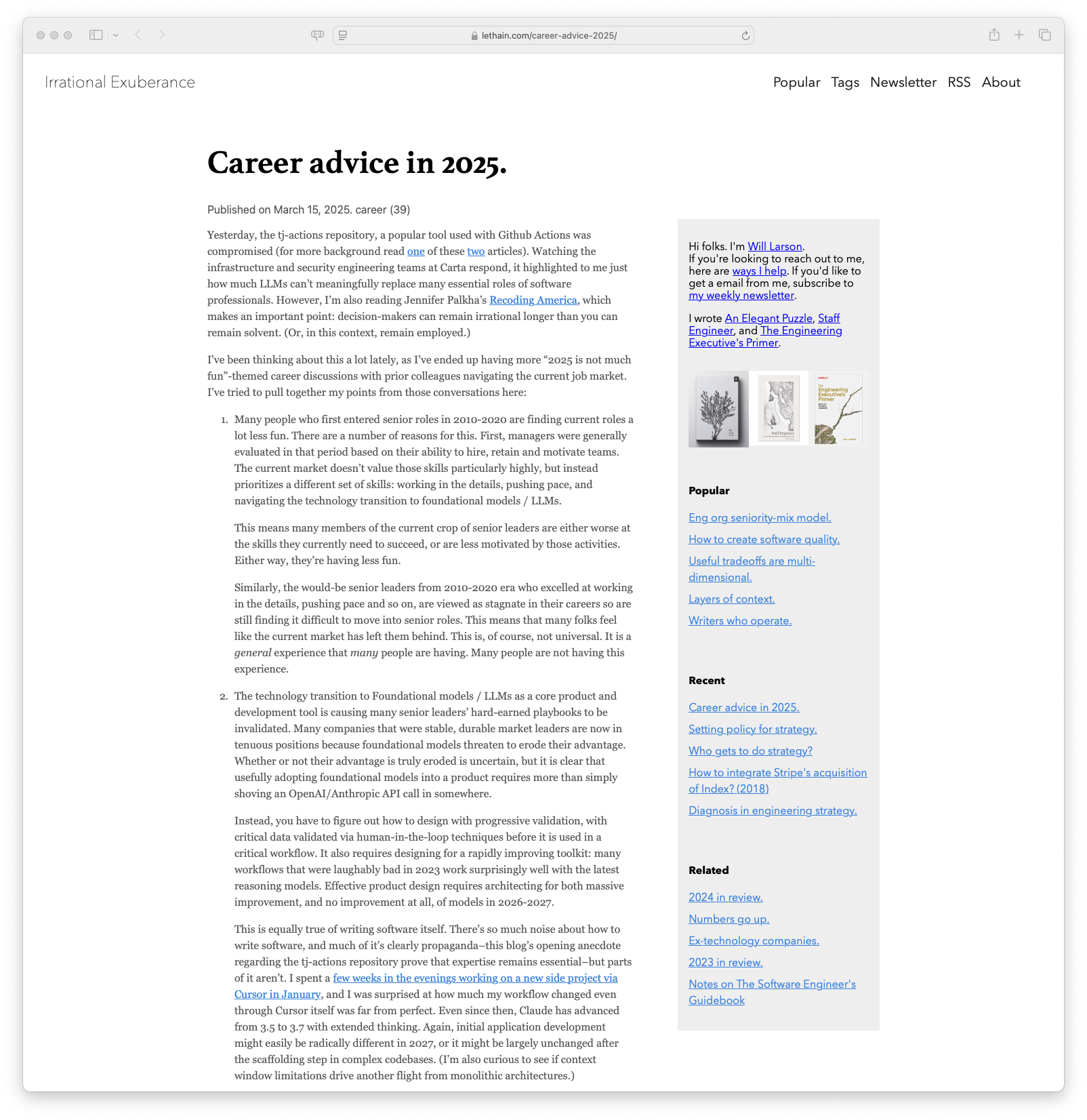 Career advice in 2025