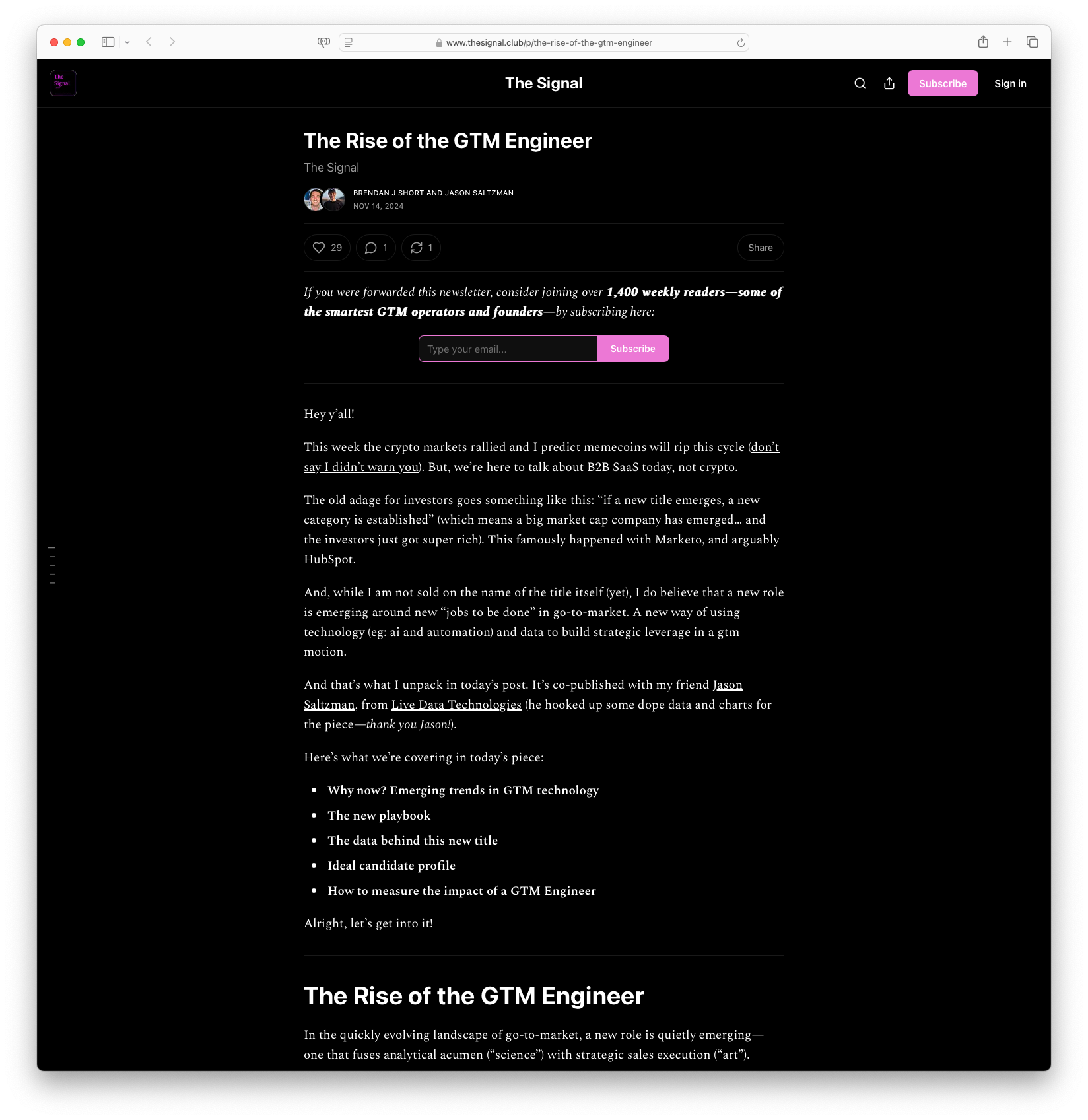 The Rise of the GTM Engineer
