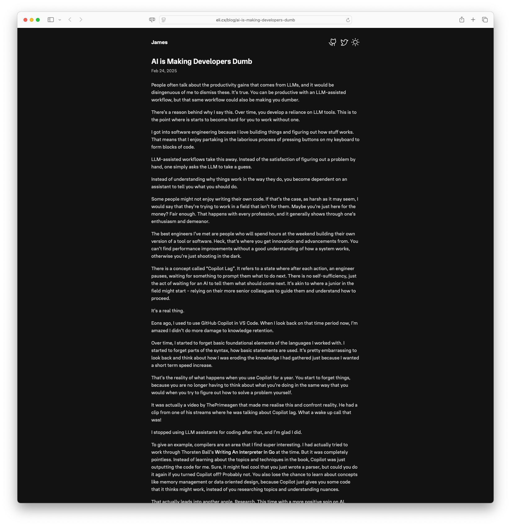 AI is Making Developers Dumb