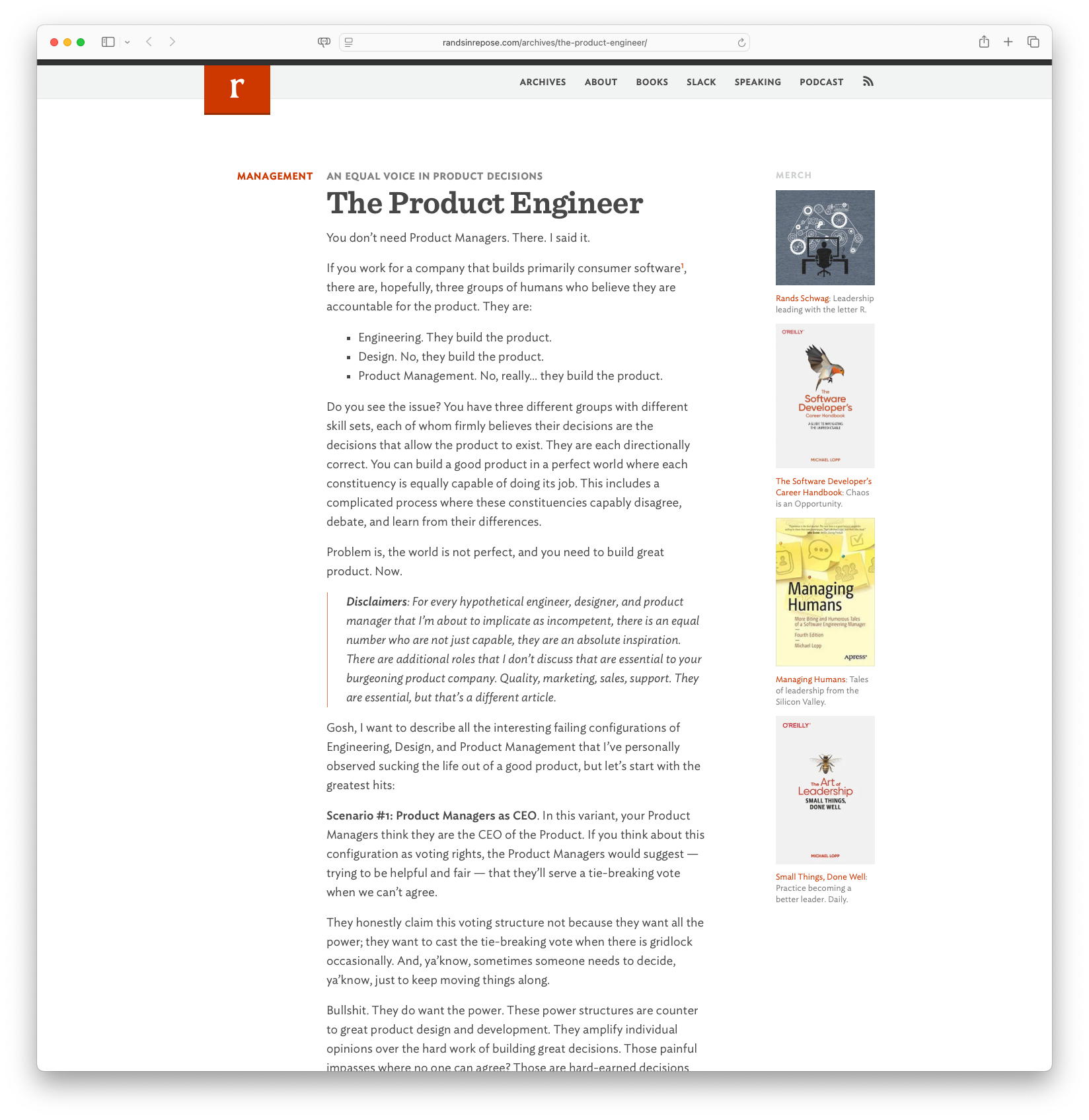 The Product Engineer