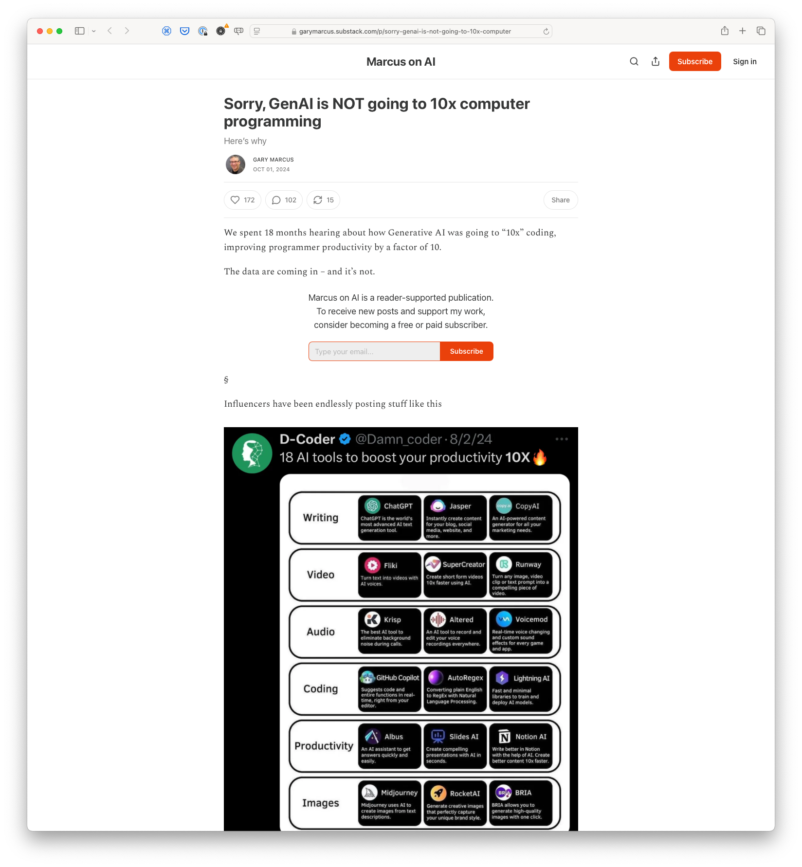 Sorry, GenAI is NOT going to 10x computer programming