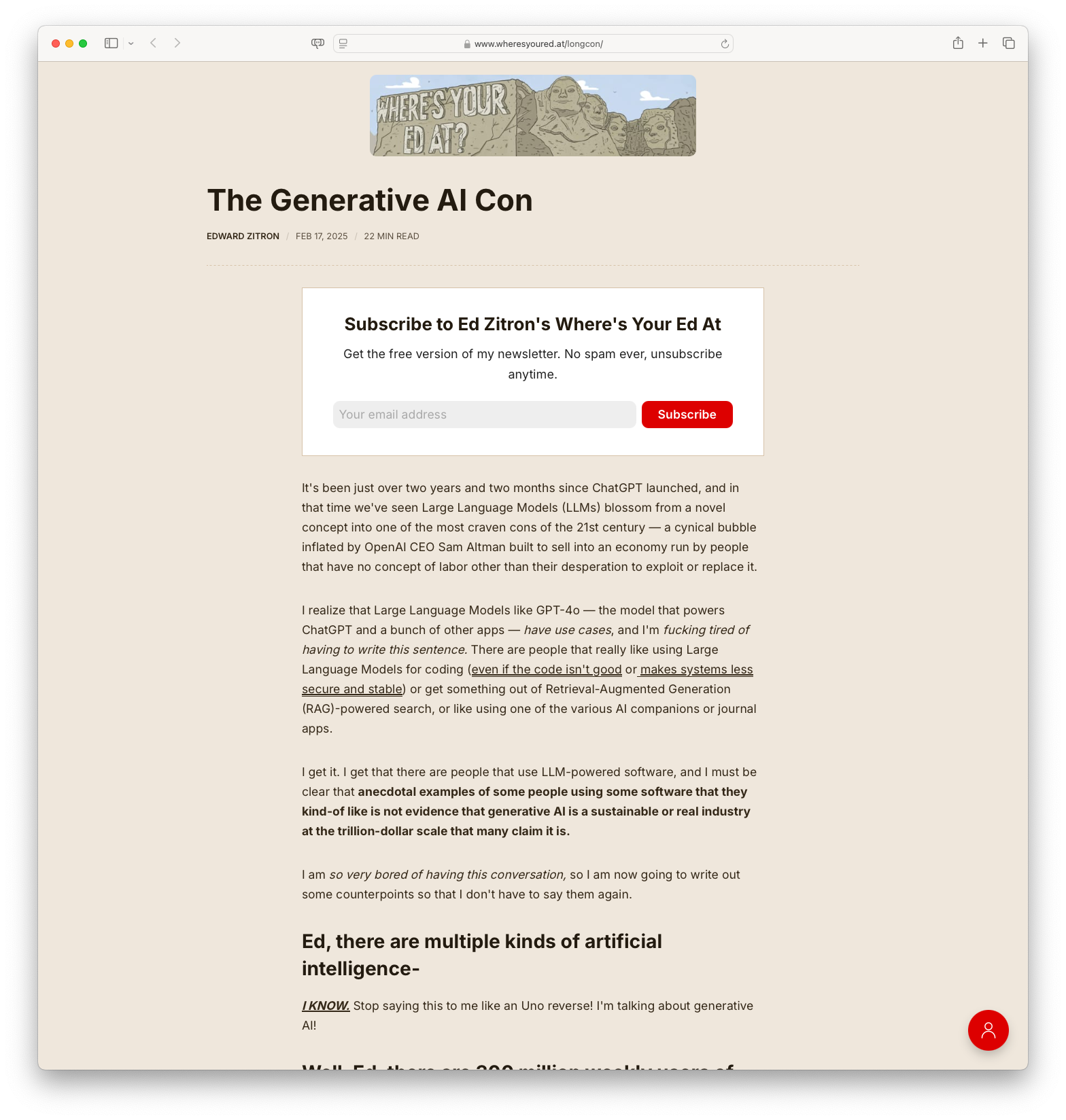 The Generative AI Con