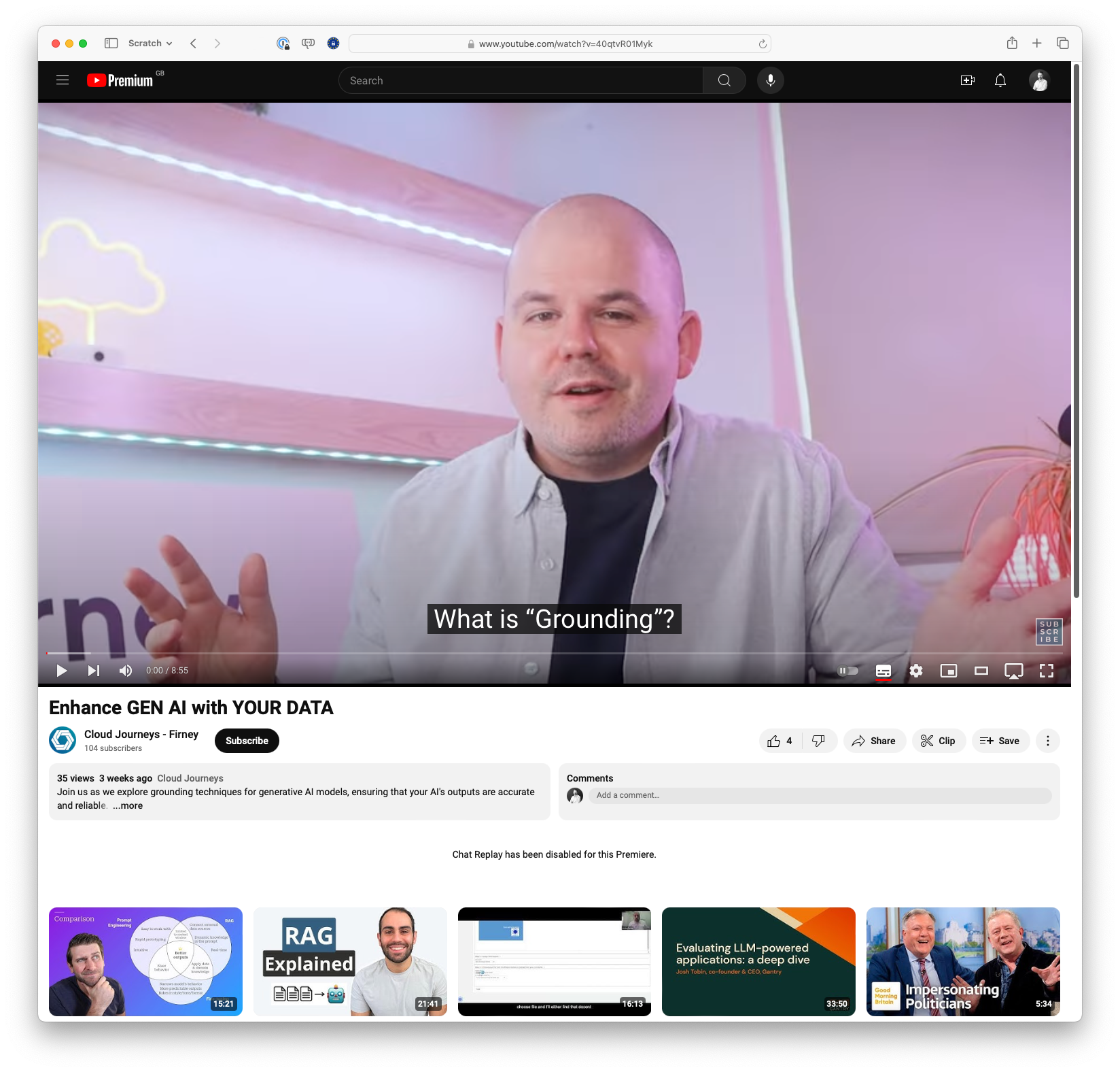 Grounding - Enhance GEN AI with YOUR DATA (youtube.com)