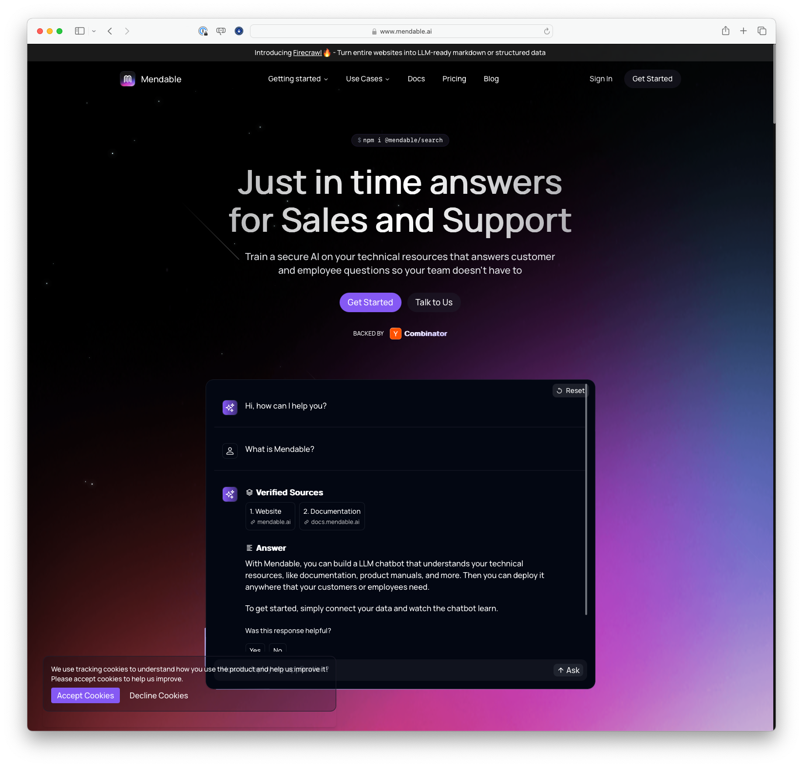 Transforming Customer Support and Sales with Mendable's AI Solutions