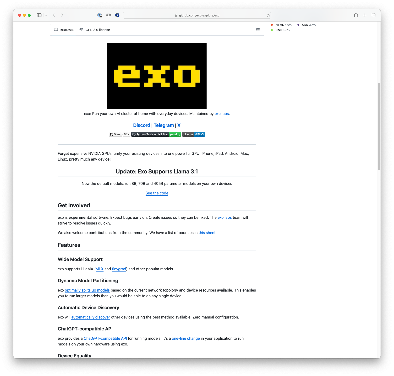 exo Project Repository