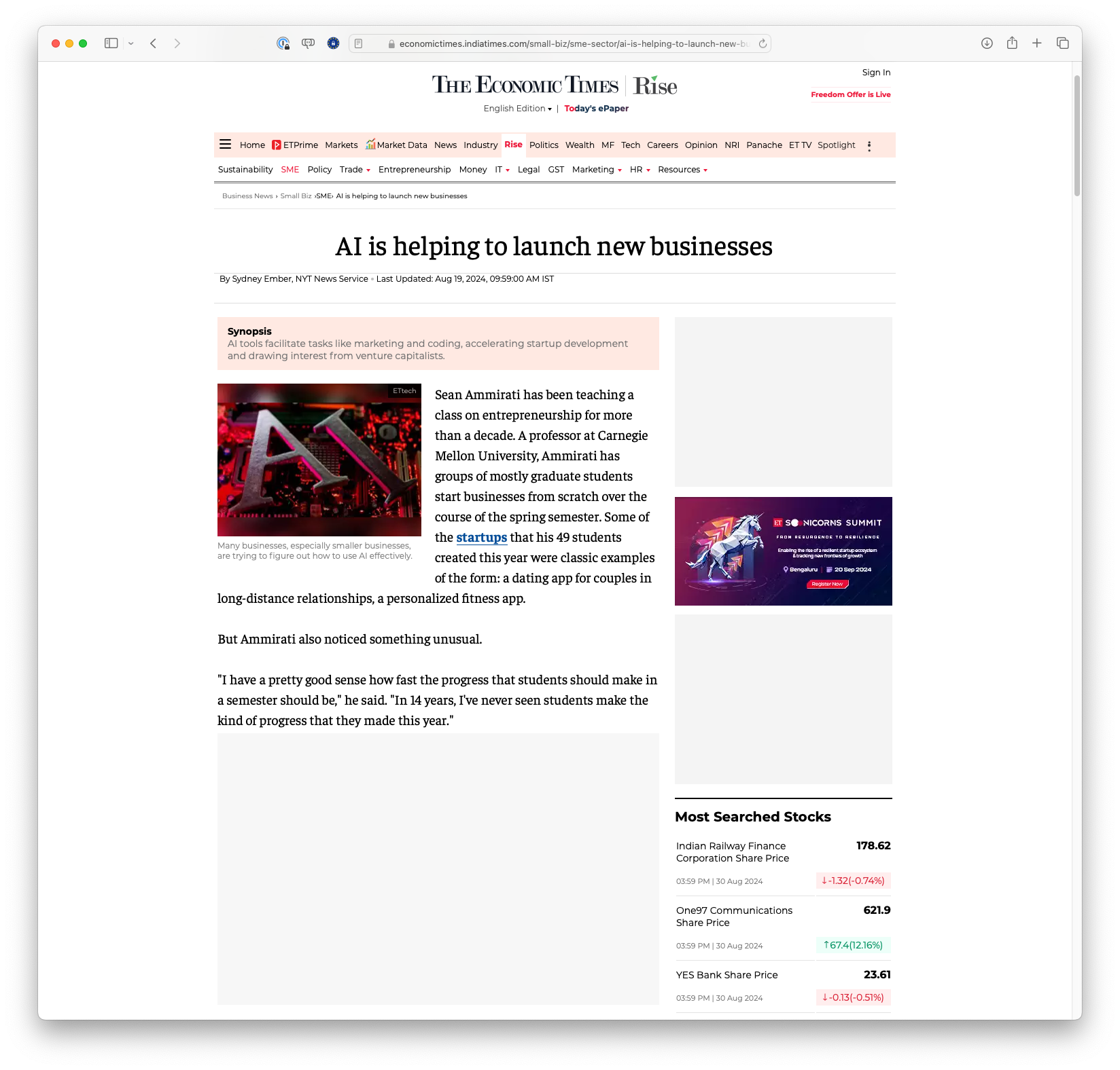 AI is helping to launch new businesses