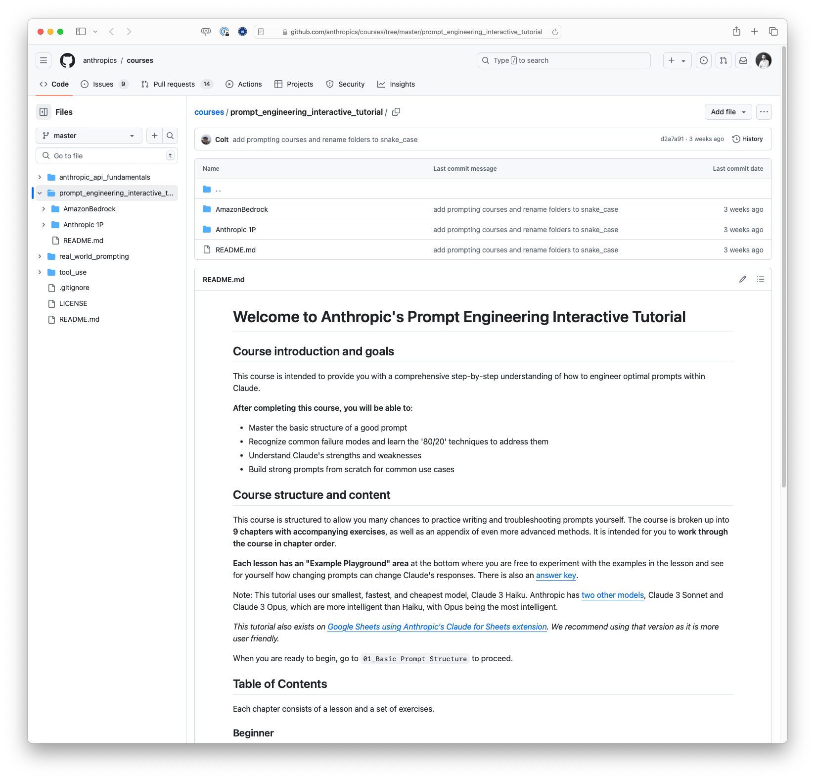 Introduction to Anthropic's Prompt Engineering Interactive Tutorial