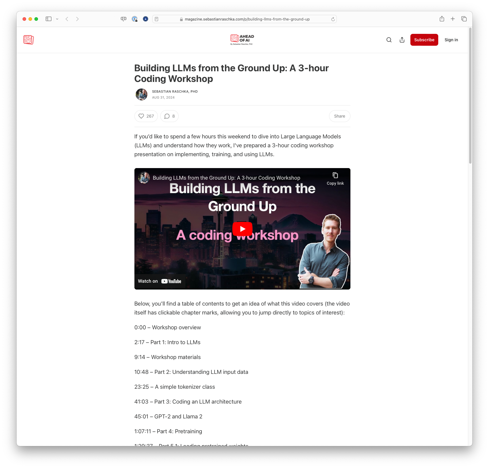 Building LLMs from the Ground Up: A 3-hour Coding Workshop