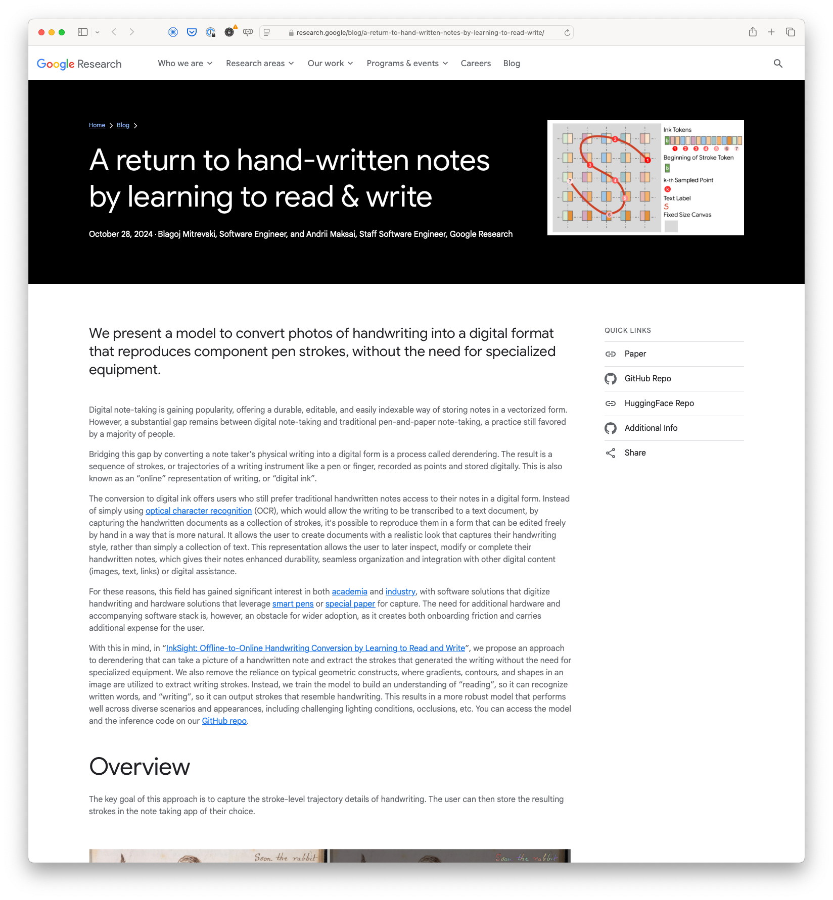 A return to hand-written notes by learning to read & write