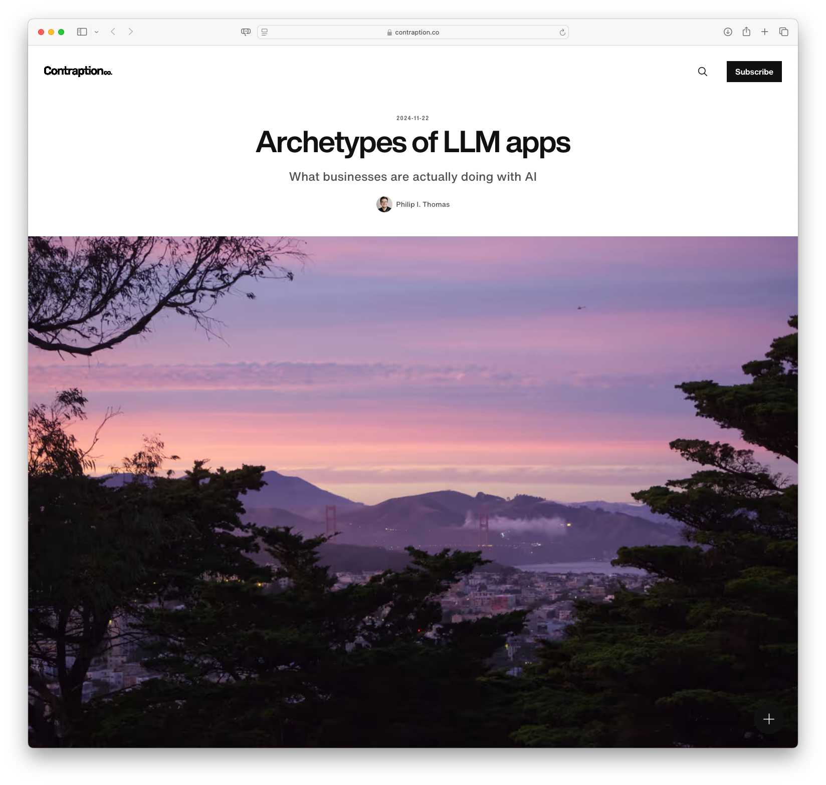 Archetypes of LLM apps