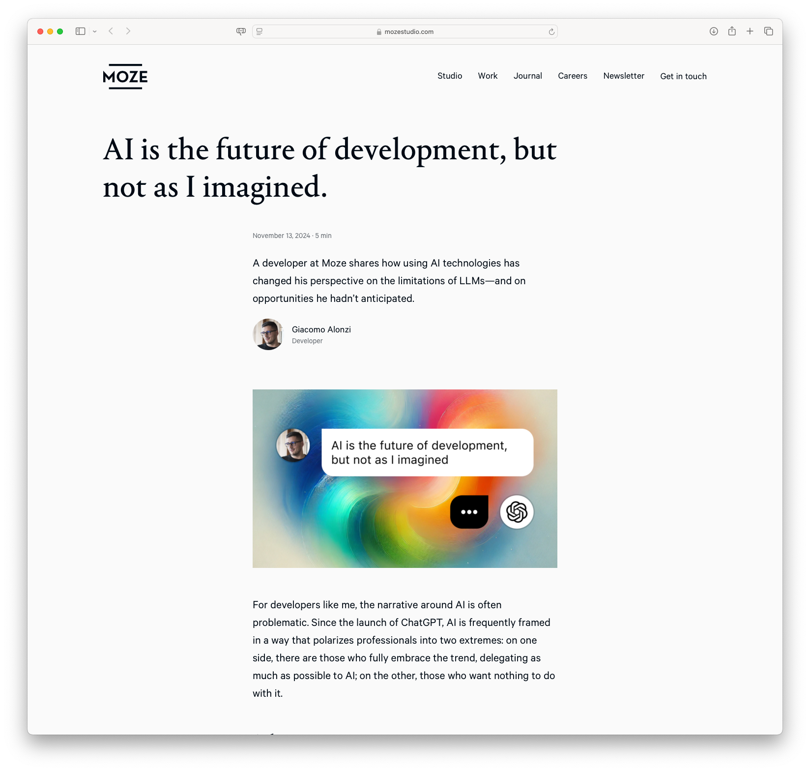 AI is the Future of Development, But Not as I Imagined