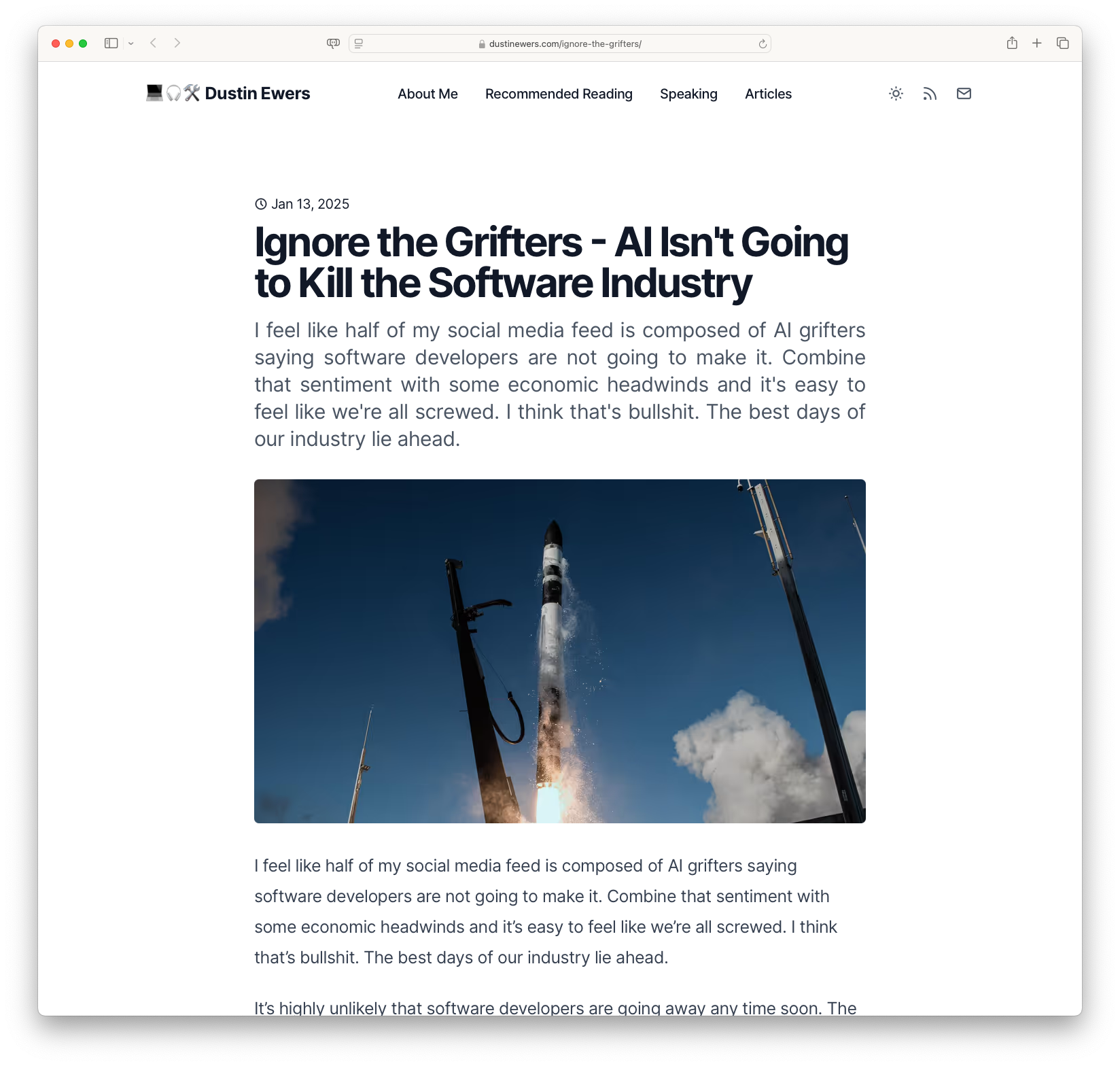 Ignore the Grifters - AI Isn't Going to Kill the Software Industry