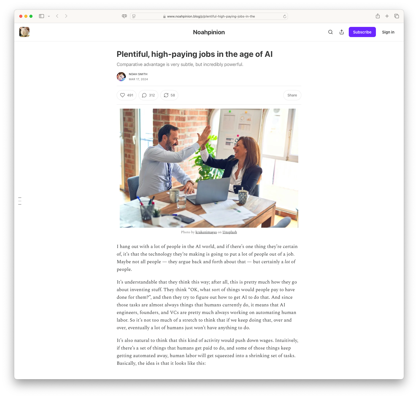 Plentiful, high-paying jobs in the age of AI