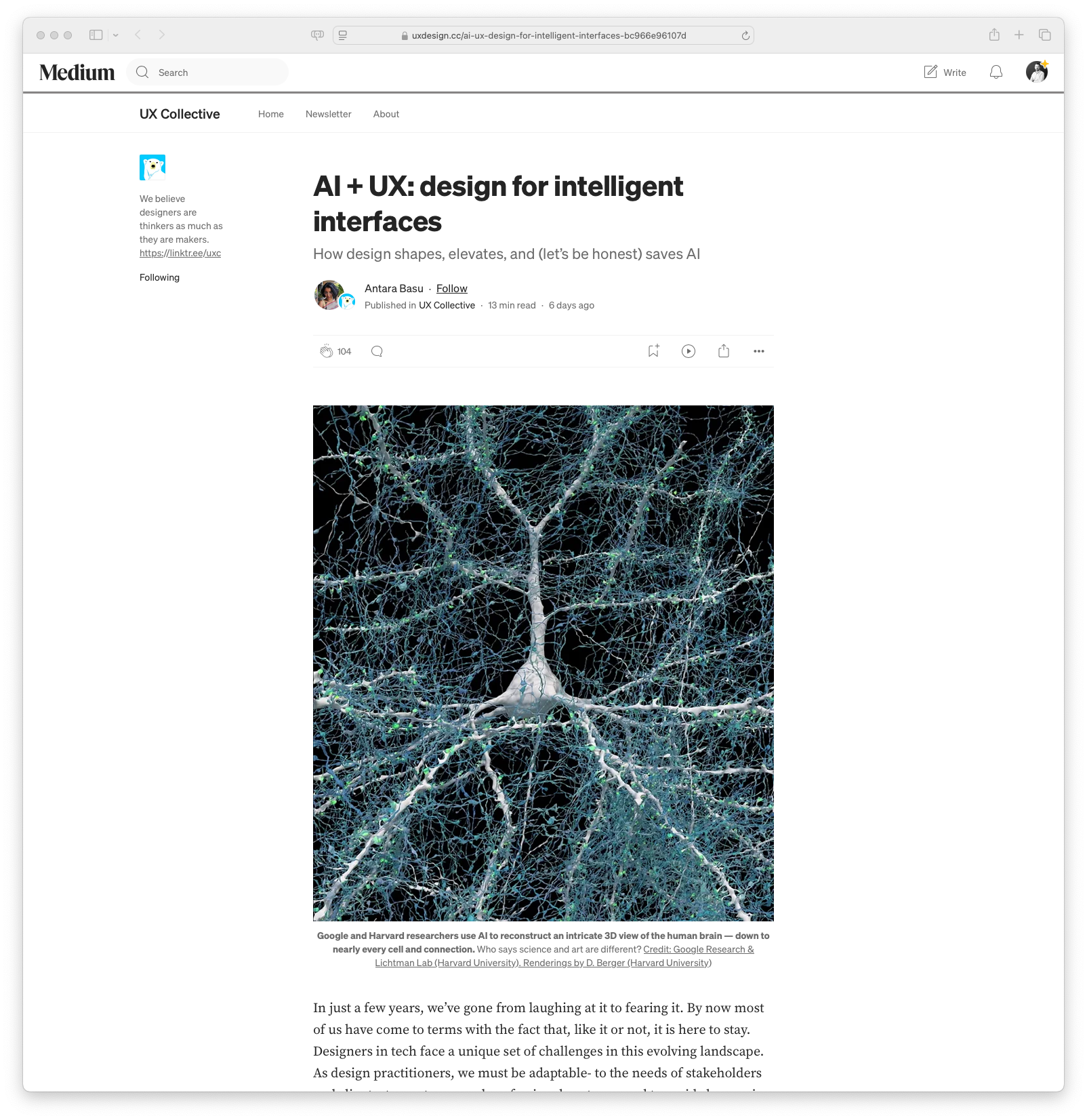 AI + UX: design for intelligent interfaces