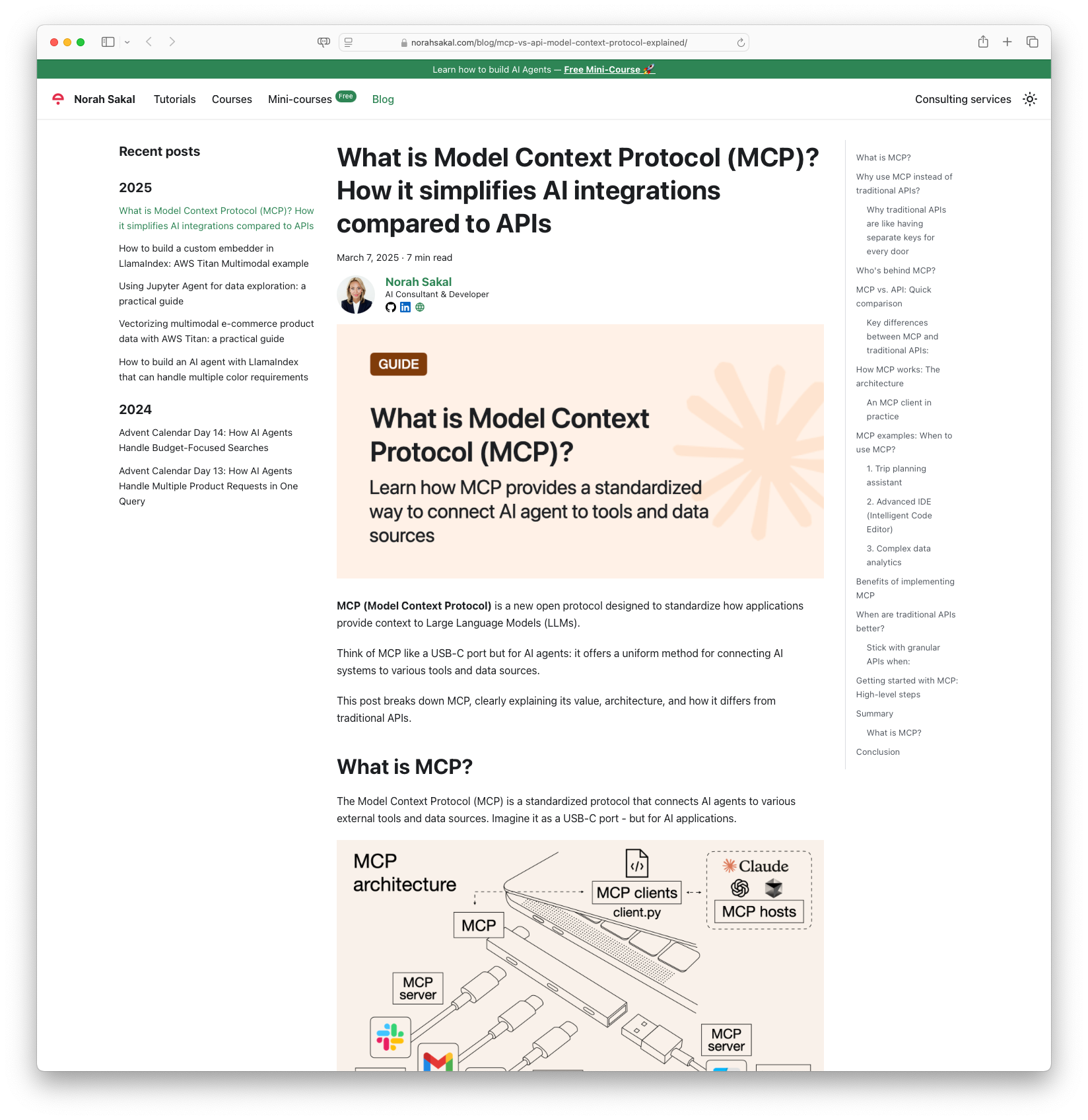 What is Model Context Protocol (MCP)? How it simplifies AI integrations compared to APIs