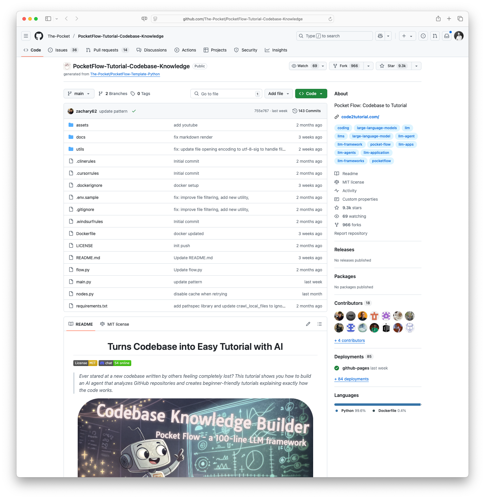 Turn a Codebase into Easy Tutorial with AI