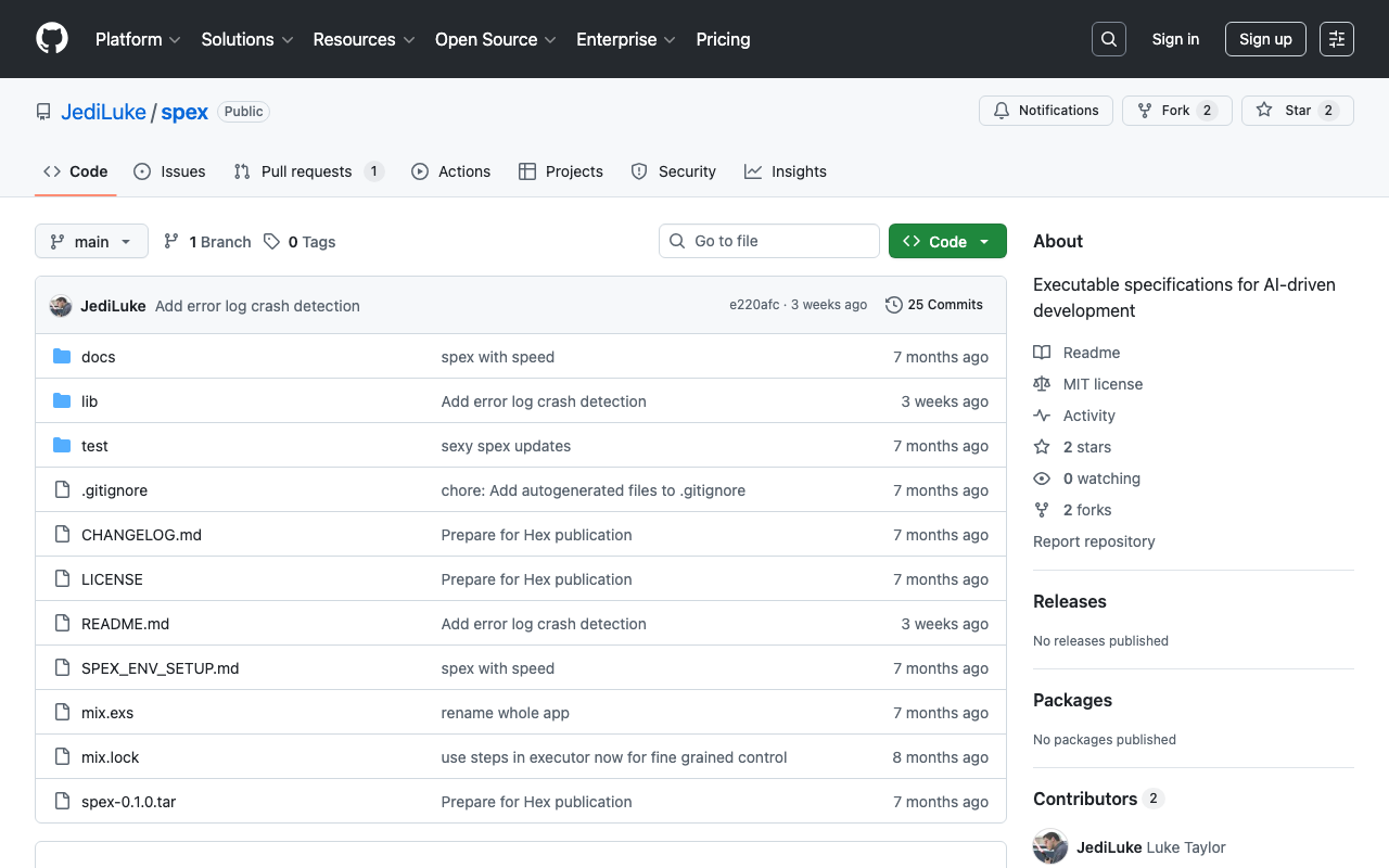 GitHub - JediLuke/spex: Executable specifications for AI-driven development