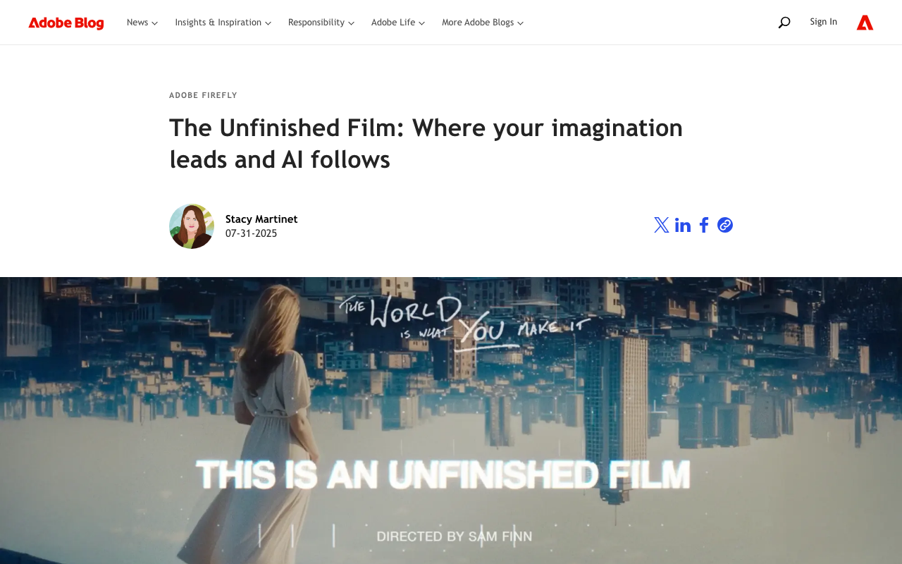 The Unfinished Film: Where Your Imagination Leads and AI Follows