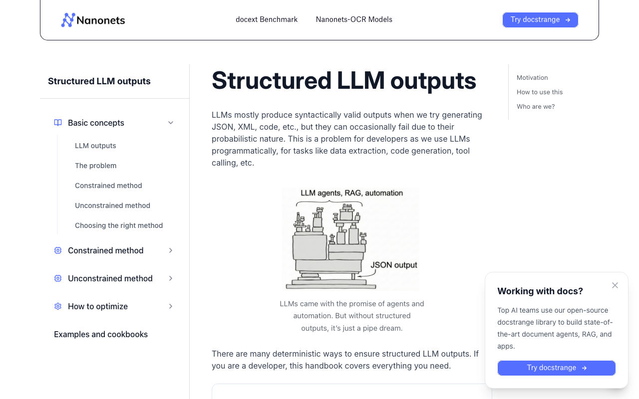 Structured LLM outputs